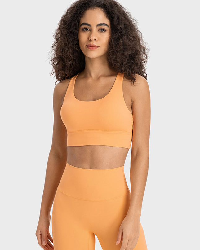 Millennia Crisscross Scoop Neck Active Tank
