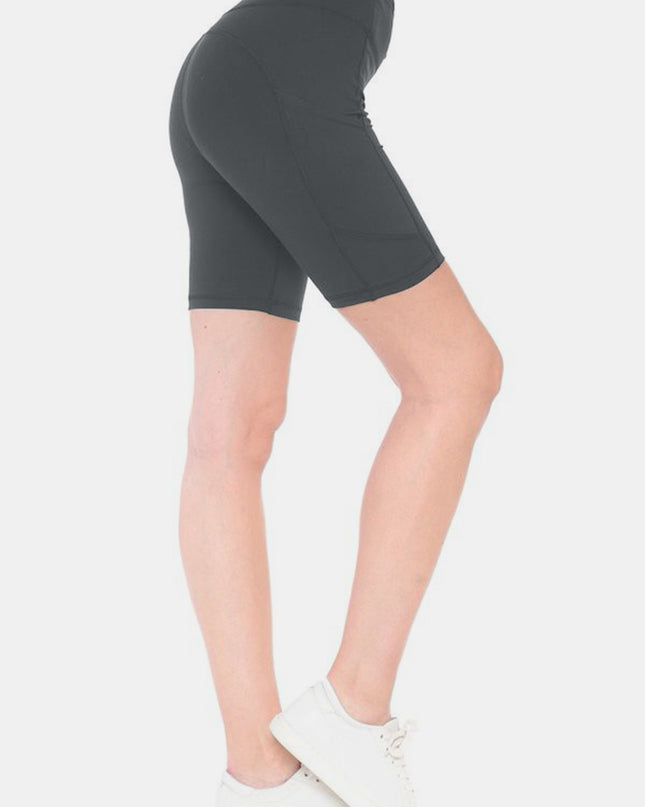 Leggings Depot Full Size High Waist Active Shorts