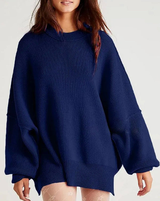 Round Neck Long Sleeve Sweater