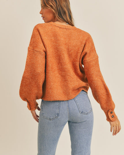 MABLE Long Sleeve Button Down Sweater Cardigan
