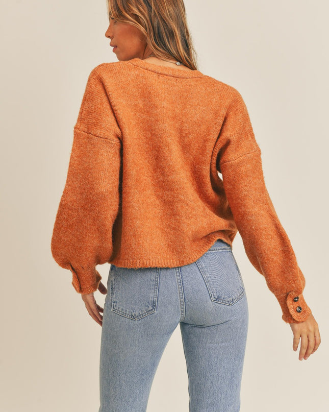 MABLE Long Sleeve Button Down Sweater Cardigan