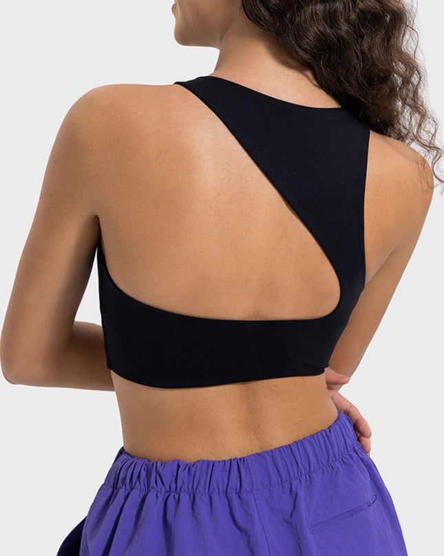 Millennia Cutout Round Neck Active Tank