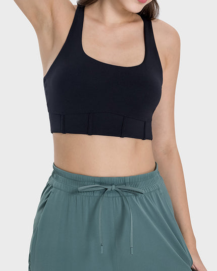 Millennia Square Neck Wide Strap Active Tank