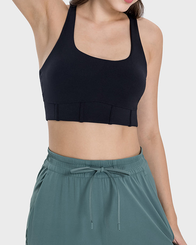 Millennia Square Neck Wide Strap Active Tank