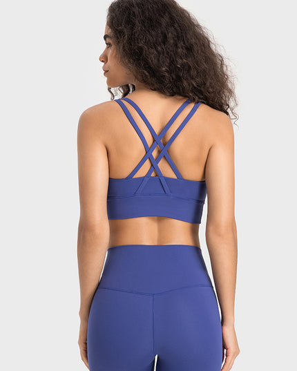 Millennia Crisscross Scoop Neck Active Tank