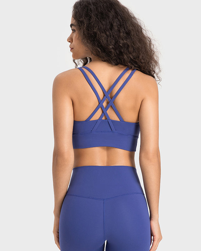 Millennia Crisscross Scoop Neck Active Tank
