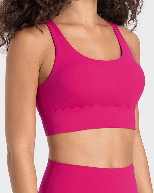 Millennia Crisscross Scoop Neck Active Tank