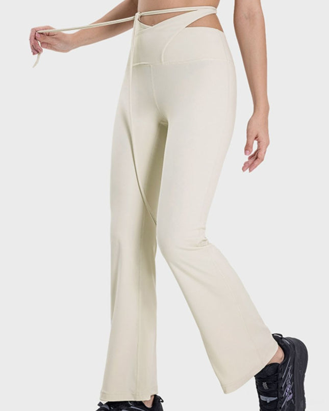 Millennia Tied Mid-Rise Waist Active Pants