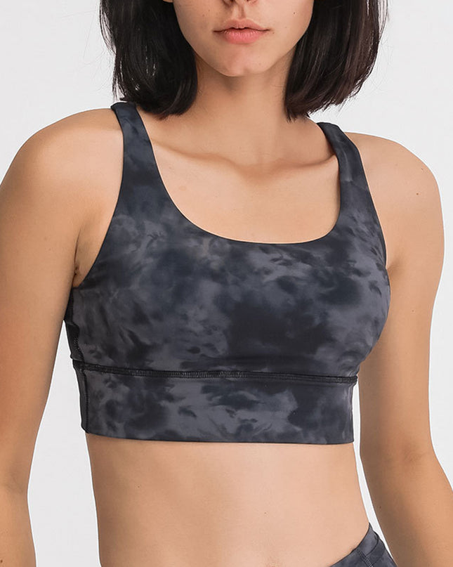 Millennia Crisscross Scoop Neck Active Tank