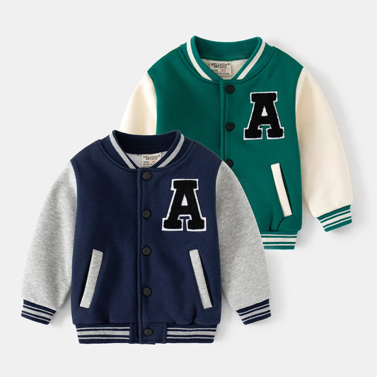 Kids Fleece Baseball Jackets for Boys