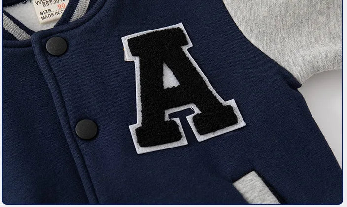 Kids Fleece Baseball Jackets for Boys