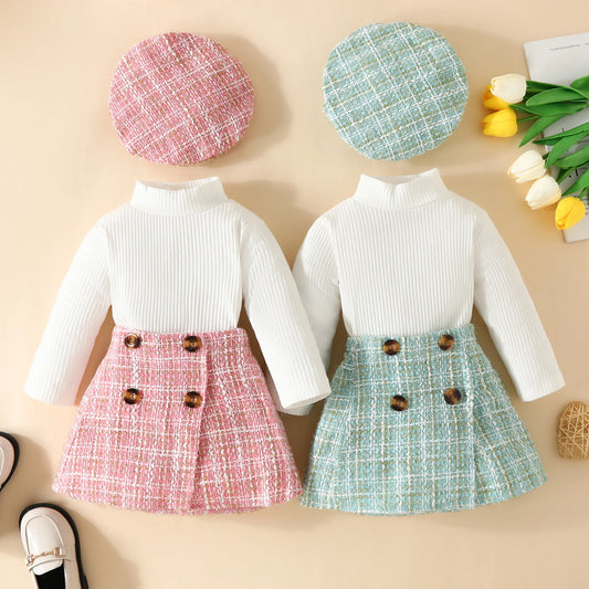 Newborn Baby Girls Clothes Sets Knit Long Sleeve