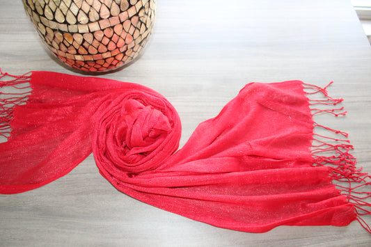 Metallic Sheer Scarves