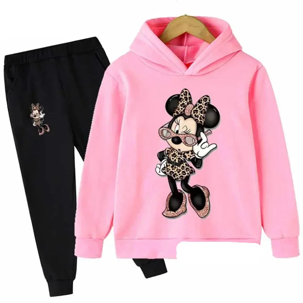 Children Baby Minnie Mouse Hoodies Boys Girls Clothing Sets