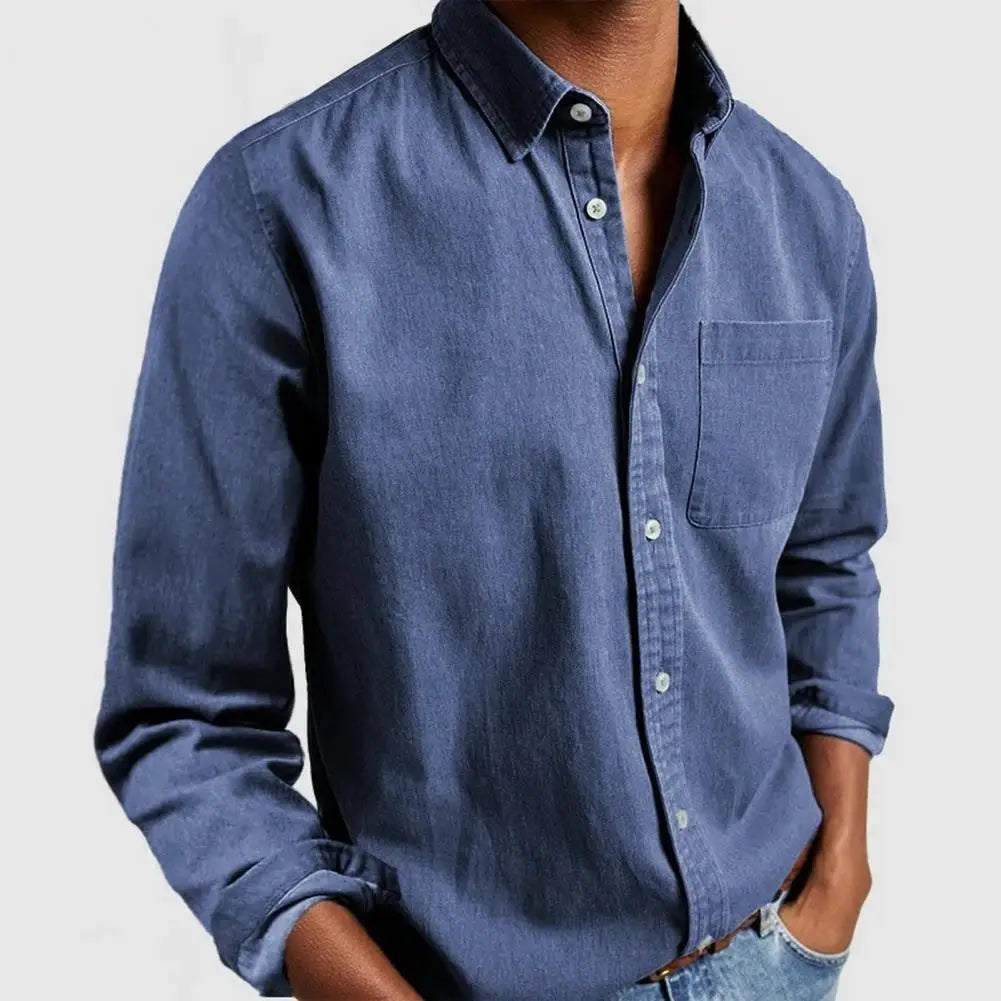Retro Mid-length Shirt for Men