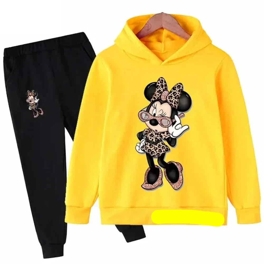 Children Baby Minnie Mouse Hoodies Boys Girls Clothing Sets