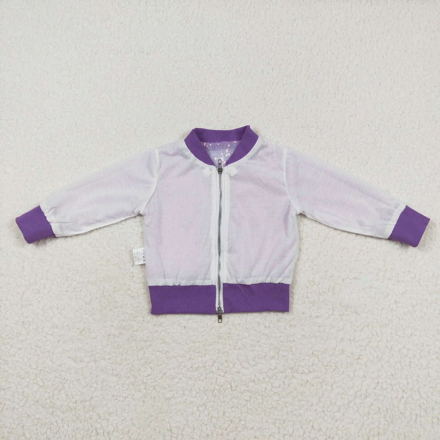 Long Sleeves Toddler Zipper Sports Cardigan