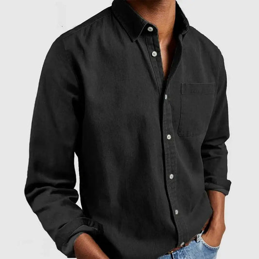 Retro Mid-length Shirt for Men