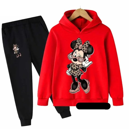 Children Baby Minnie Mouse Hoodies Boys Girls Clothing Sets