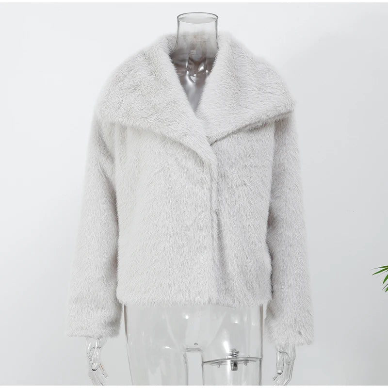Faux Fur Pocket Jacket for women