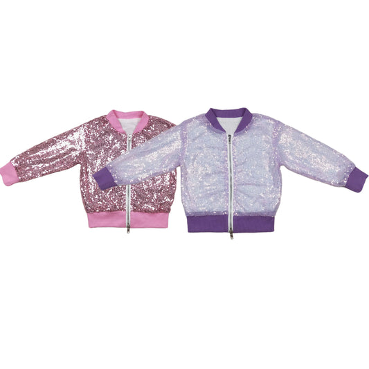 Long Sleeves Toddler Zipper Sports Cardigan