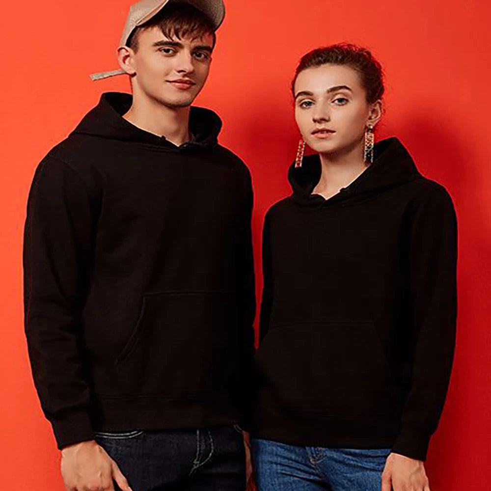Mens Autumn Fashion Solid Color Sweatshirt Hoodie