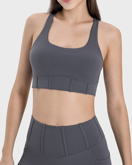 Millennia Square Neck Wide Strap Active Tank