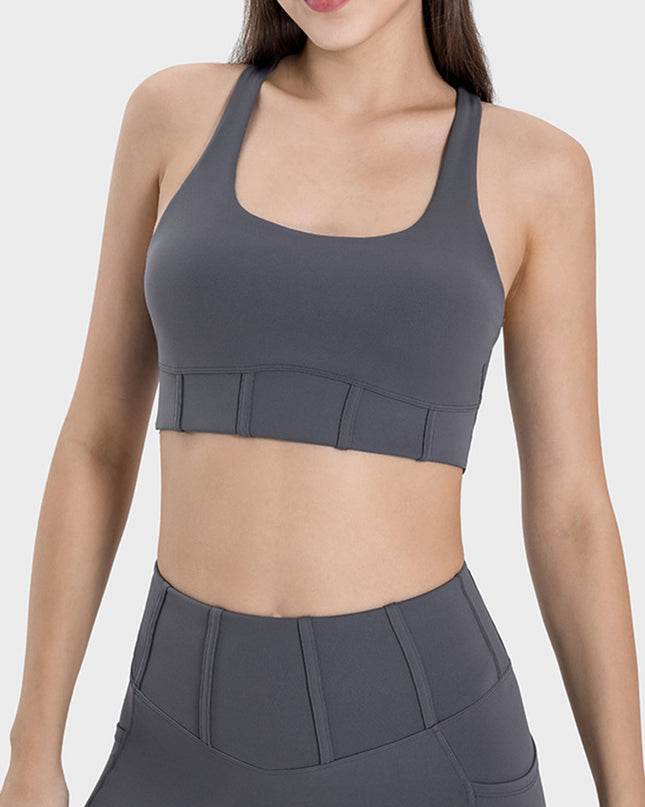 Millennia Square Neck Wide Strap Active Tank