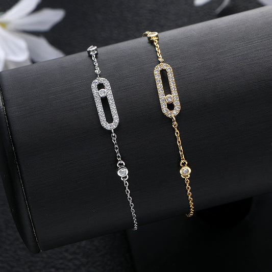 Classic Zirconia Eye Geometric Zirconia Bracelet