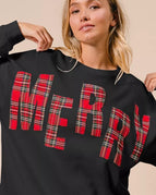 BLACK/RED PLAID / S
