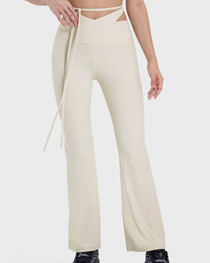 Millennia Tied Mid-Rise Waist Active Pants