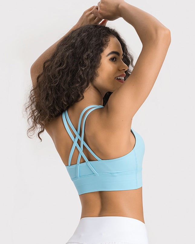 Millennia Crisscross Scoop Neck Active Tank