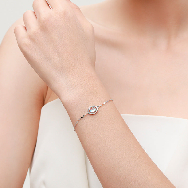 Sterling Silver Moonstone Bracelet