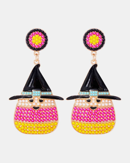 Witch's Hat Shape Synthetic Pearl Dangle Earrings