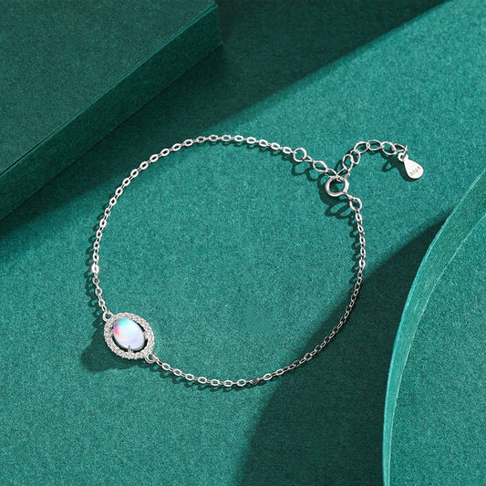 Sterling Silver Moonstone Bracelet