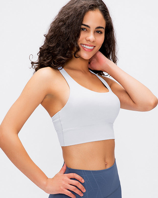 Millennia Crisscross Scoop Neck Active Tank
