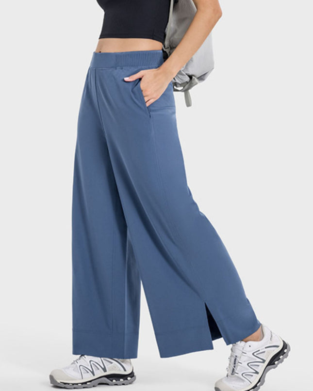 Millennia Slit Wide Leg Active Pants