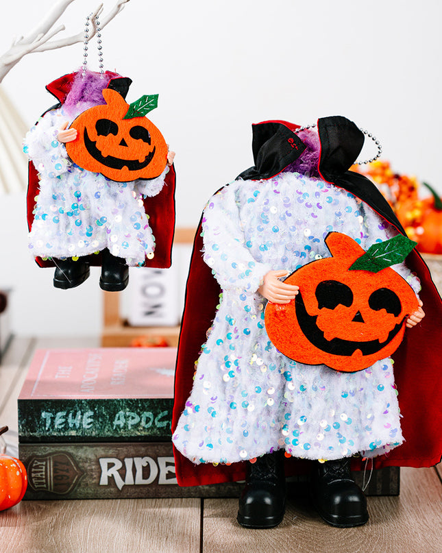 Two-Piece Sequin Halloween Hanging Widgets
