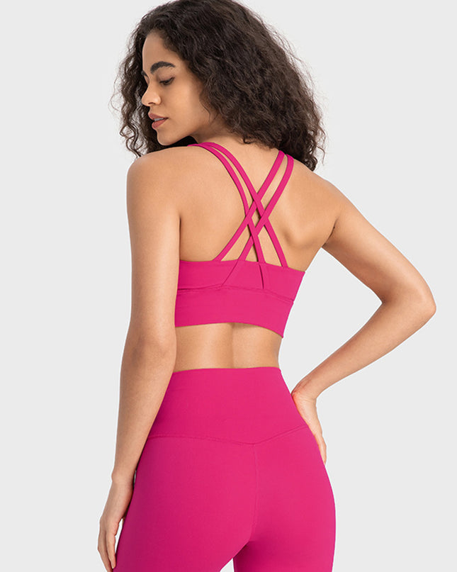 Millennia Crisscross Scoop Neck Active Tank