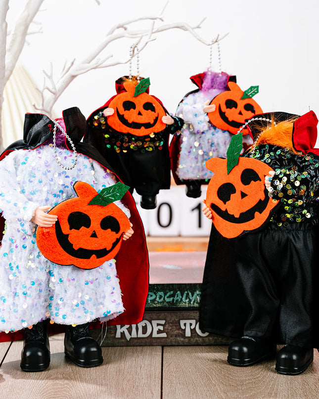 Two-Piece Sequin Halloween Hanging Widgets