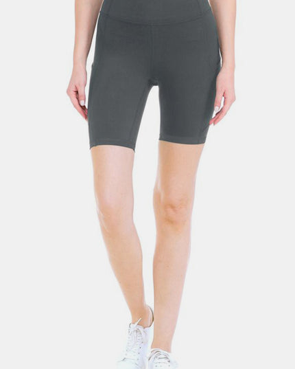 Leggings Depot Full Size High Waist Active Shorts