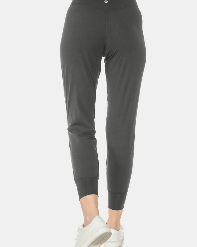 Leggings Depot Wide Waistband Slim Active Joggers