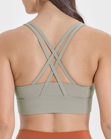 Millennia Crisscross Scoop Neck Active Tank