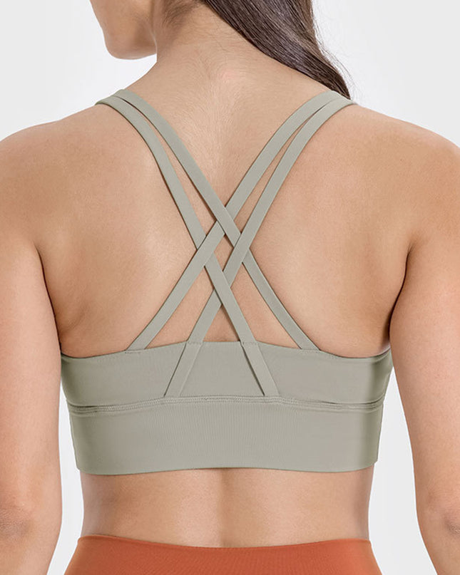 Millennia Crisscross Scoop Neck Active Tank