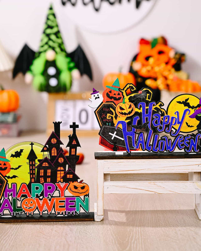 Assorted 2-Piece Halloween Element Ornaments