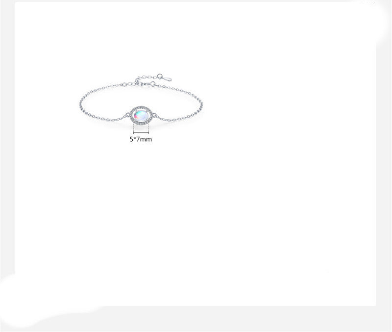 Sterling Silver Moonstone Bracelet