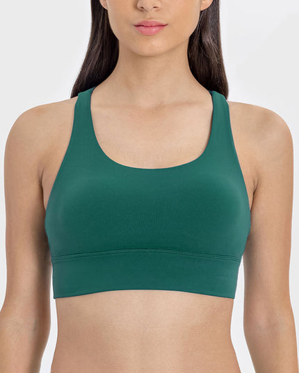 Millennia Crisscross Scoop Neck Active Tank