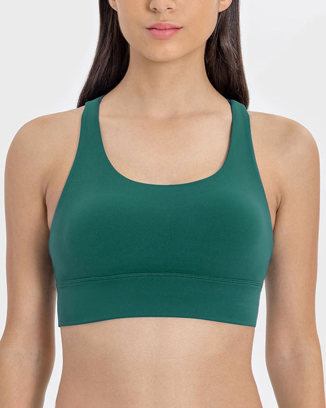 Millennia Crisscross Scoop Neck Active Tank