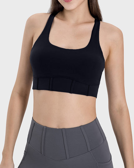 Millennia Square Neck Wide Strap Active Tank