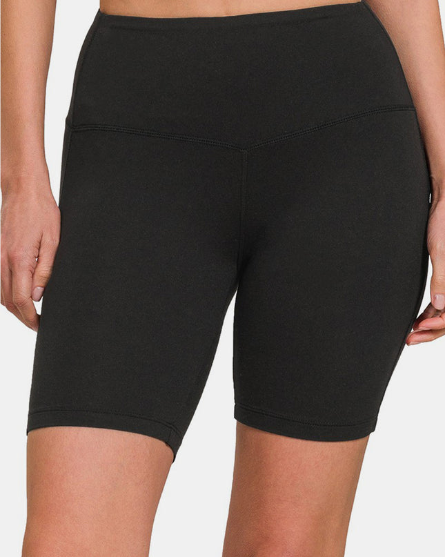 Zenana High Waist Active Shorts